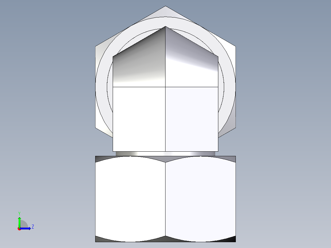卡套式工业通用硬管接头EO_Swivel_nut_elbow_EW22LCF左视图
