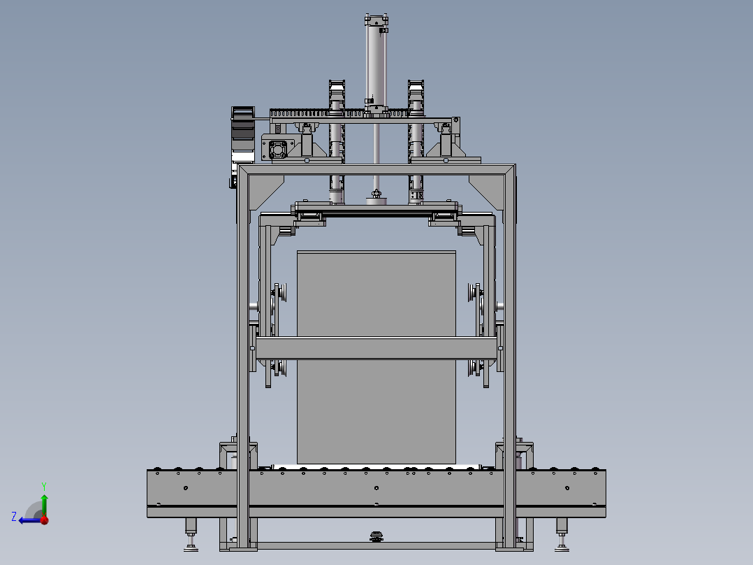 龙门移载机 3D模型右视图
