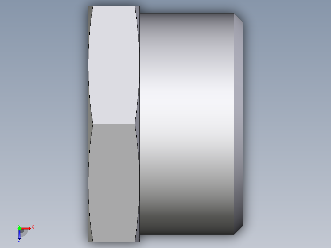 卡套式工业通用硬管接头EO_Blanking_plug_for_tube_ends_ROV22LCFX俯视图
