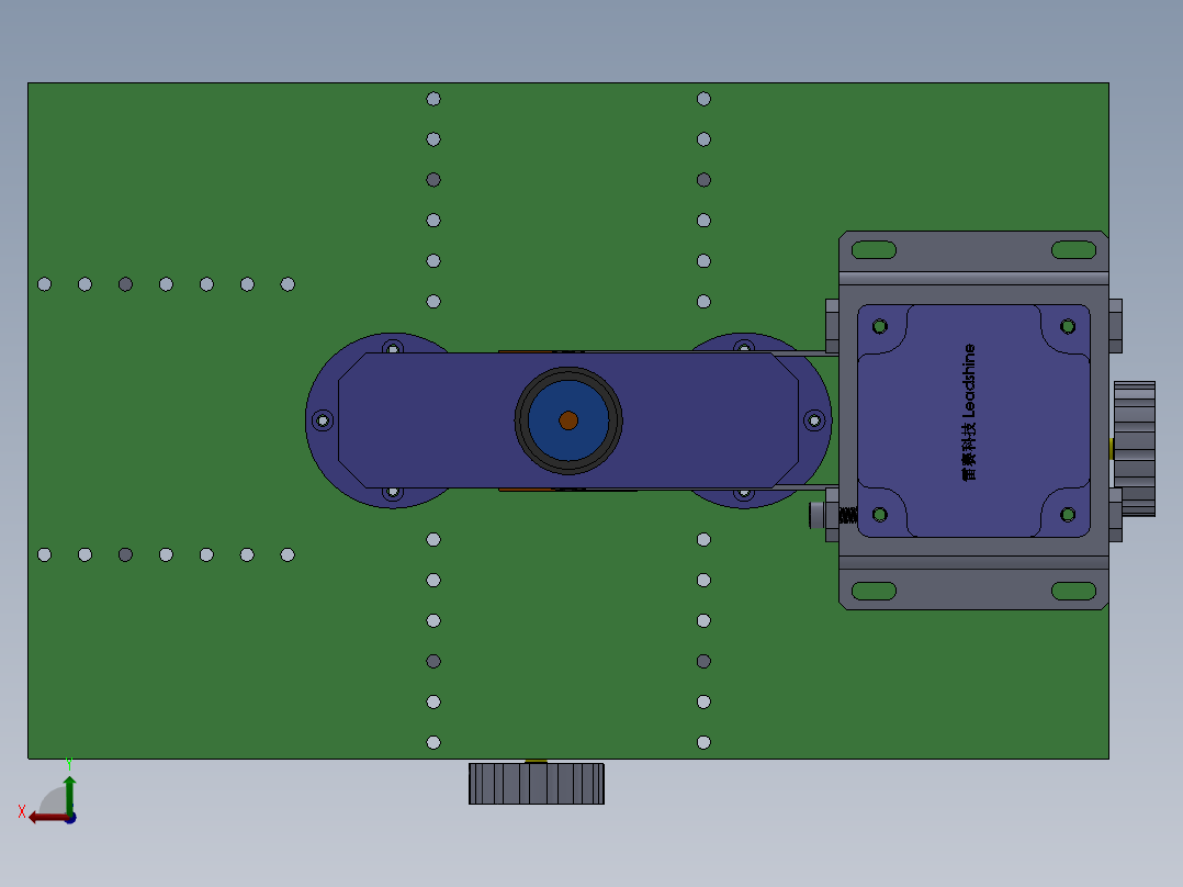 顶升送料机构1（螺母定螺杆动）后视图