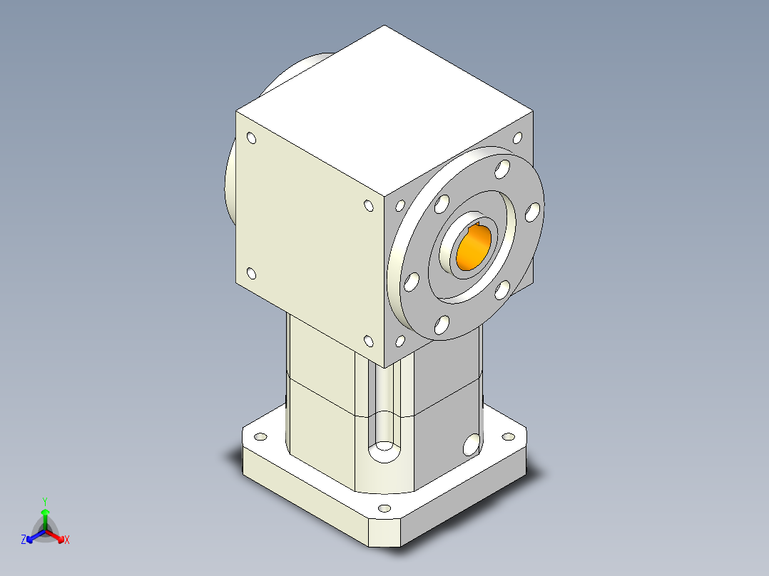 换向器PW170双孔 PGH142-L1 35-114.3-200-M12.stp主视图