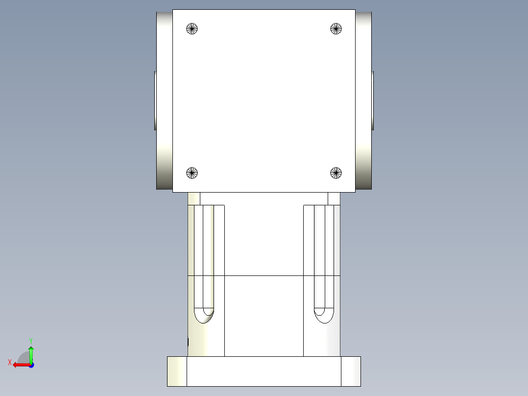 换向器PW170双孔 PGH142-L1 35-114.3-200-M12.stp后视图