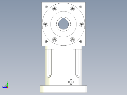 换向器PW170双孔 PGH142-L1 35-114.3-200-M12.stp右视缩略图