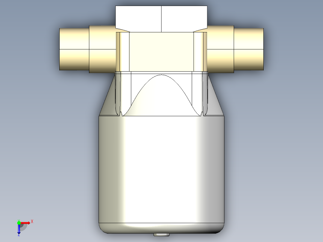 1DKPDMCP NC 气动隔膜阀常闭与男性的两端，公制系列PP-H俯视图
