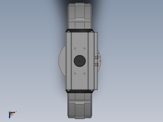 对夹式气动蝶阀-304 DN50-DN400俯视缩略图
