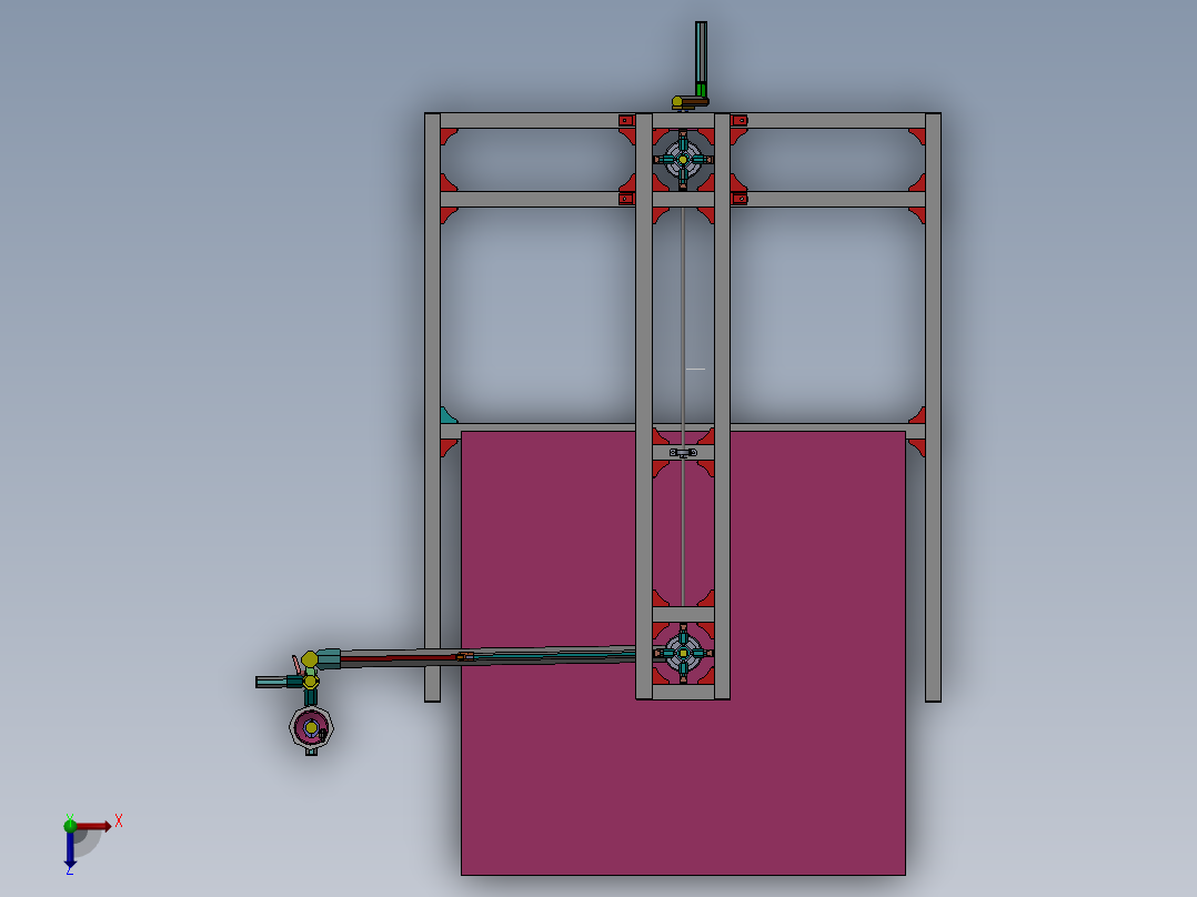 手动托盘包装机俯视图