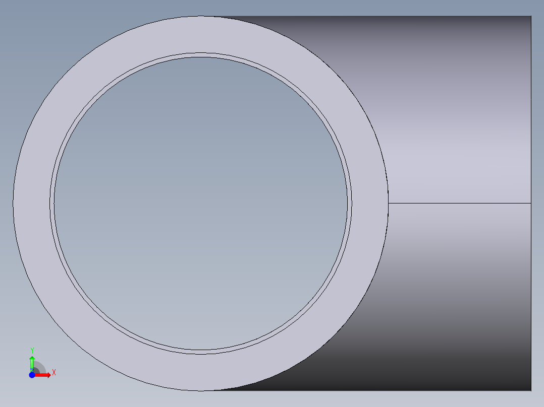 6TIV 90通带溶剂焊接插座前视图