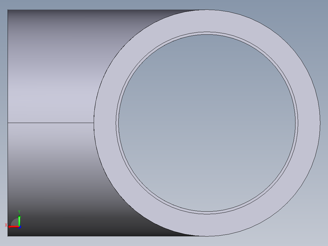 6TIV 90通带溶剂焊接插座后视图