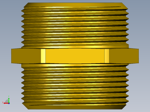 螺纹接头六角G1 1_2英寸后视缩略图