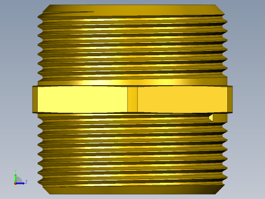 螺纹接头六角G1 1_2英寸左视缩略图