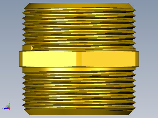 螺纹接头六角G1 1_2英寸右视缩略图