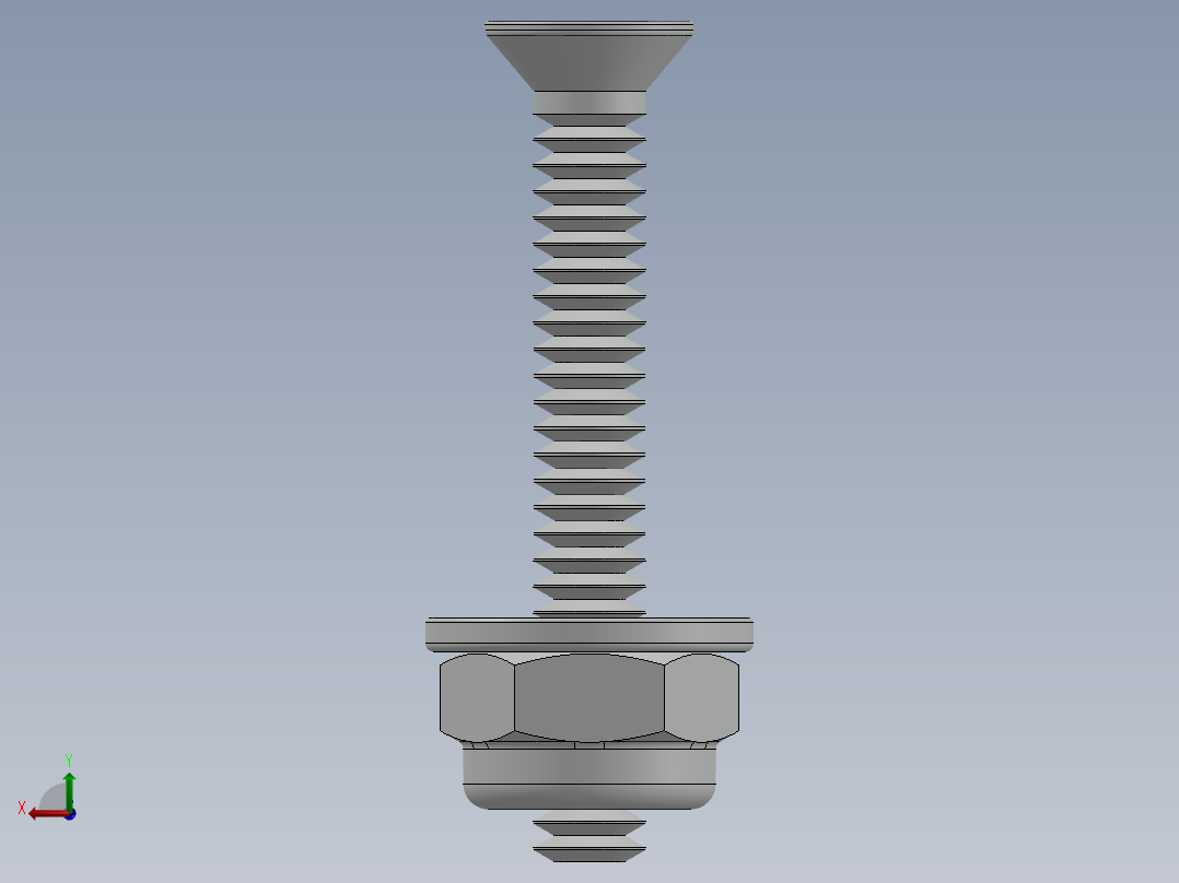 紧固件-No.6-32 Flathead-01后视图