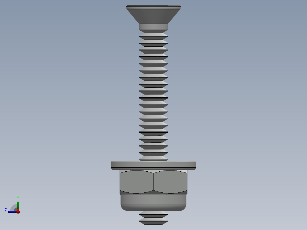 紧固件-No.6-32 Flathead-01右视图