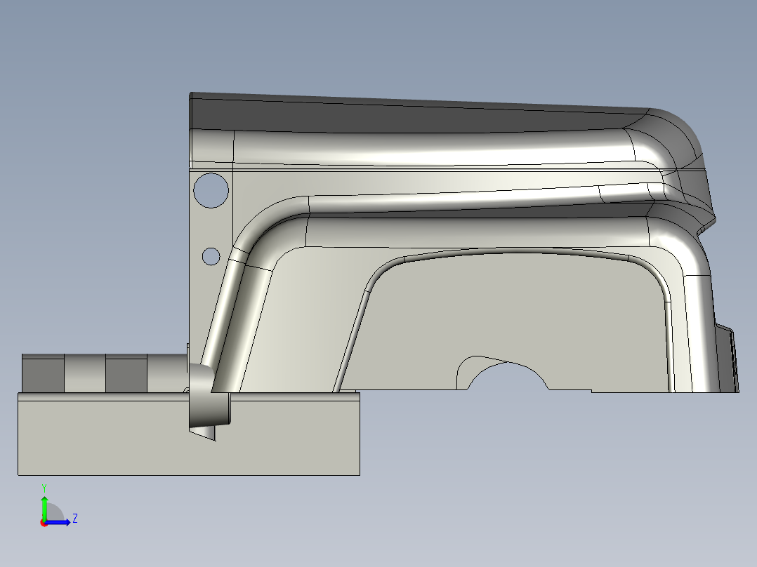 车门 引擎盖 (2)左视图