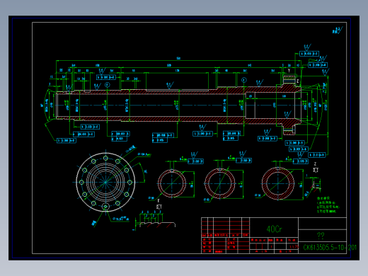 E1342-CK6135机床主轴