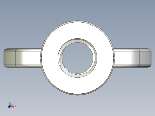 蝶形螺母-WING NUT M8 x 1.25mm Thread.IGS前视缩略图