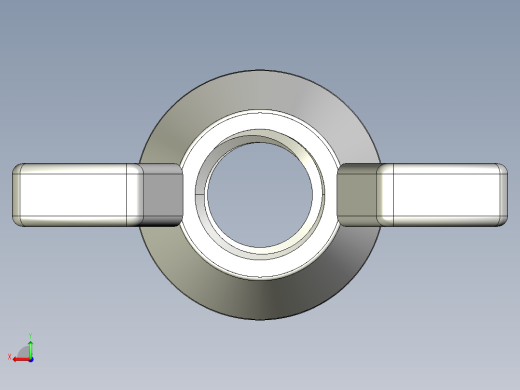 蝶形螺母-WING NUT M8 x 1.25mm Thread.IGS后视缩略图