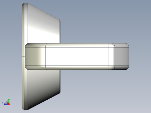 蝶形螺母-WING NUT M8 x 1.25mm Thread.IGS右视缩略图