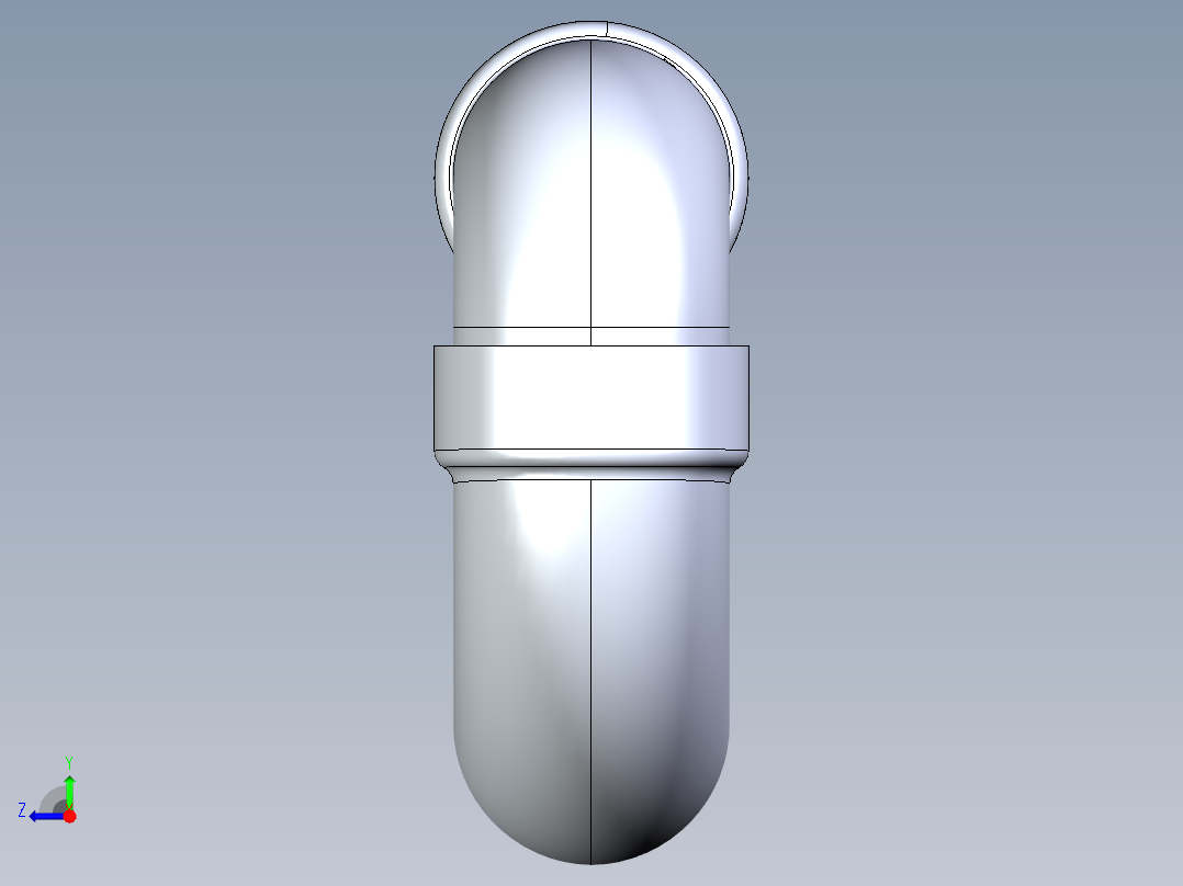 船舶管路系统S27_SeaDrainPLUS_P-Trap-SxS_37E172002_2in Sea Drain Plus - P-Trap-SxS右视图