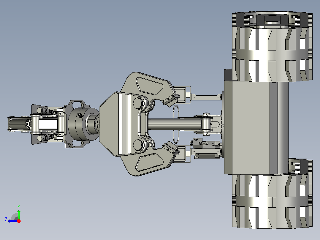 履带移动式机械手臂=1163931==200右视图