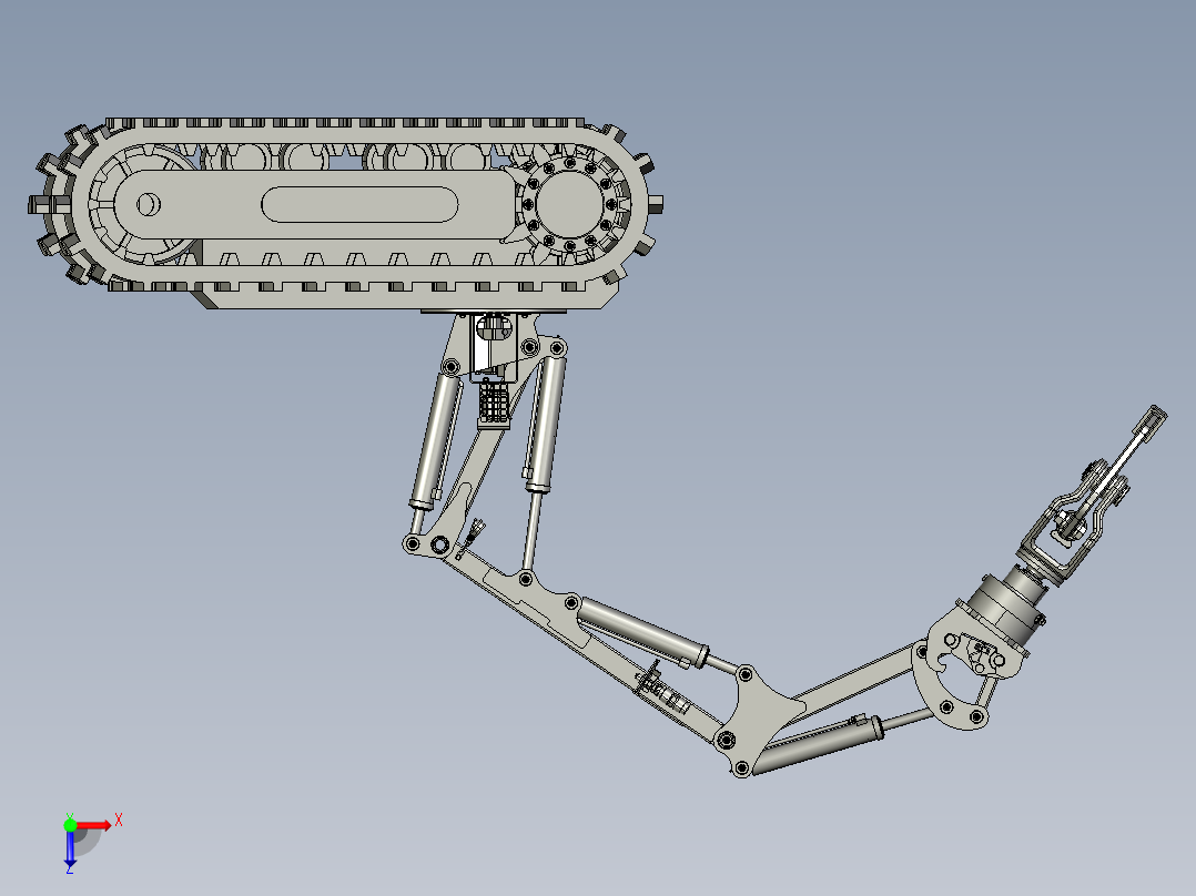 履带移动式机械手臂=1163931==200俯视图