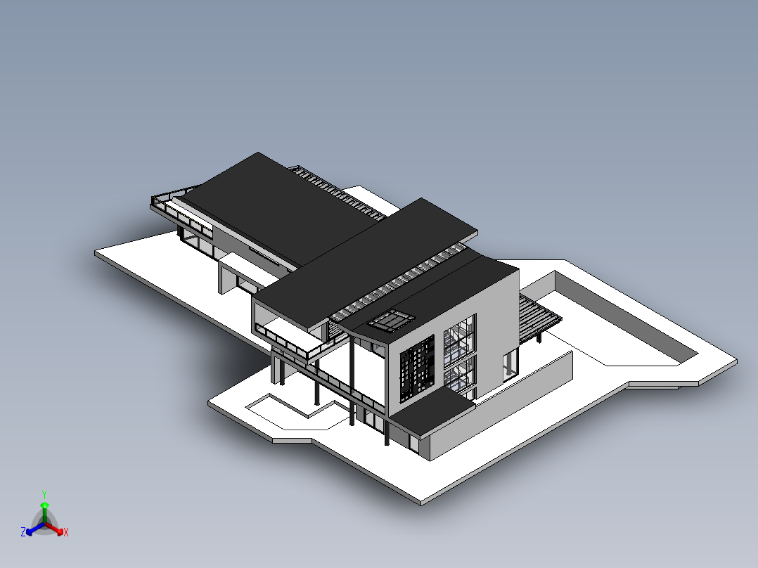 房子正等轴测图