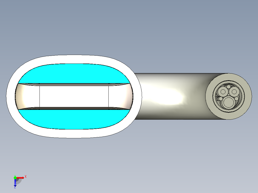 苹果闪电头组件俯视图
