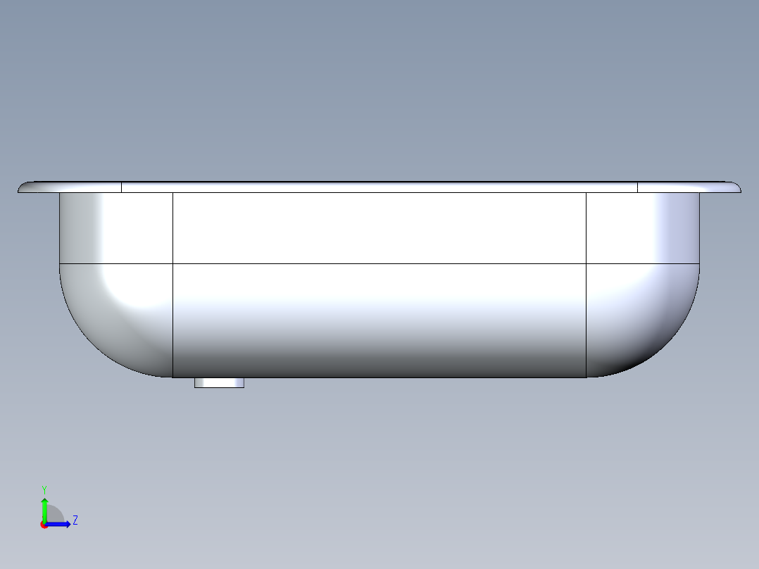 水槽、不锈钢水槽(118)左视图