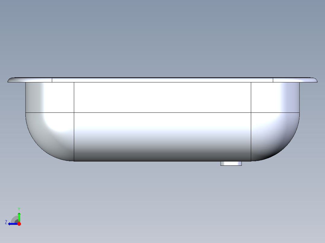 水槽、不锈钢水槽(118)右视图