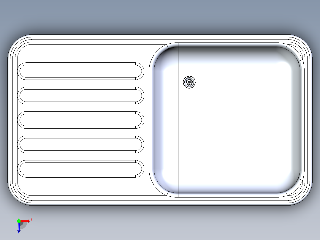 水槽、不锈钢水槽(118)俯视图