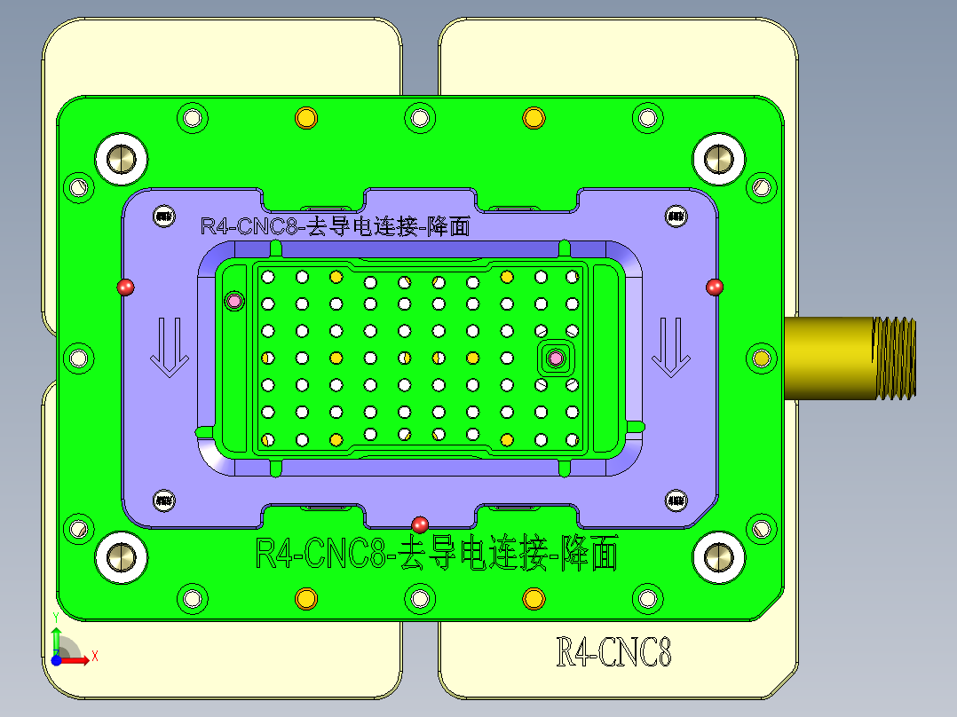 R4-笔记本CNC工装夹具三维模型CNC8-1020前视图
