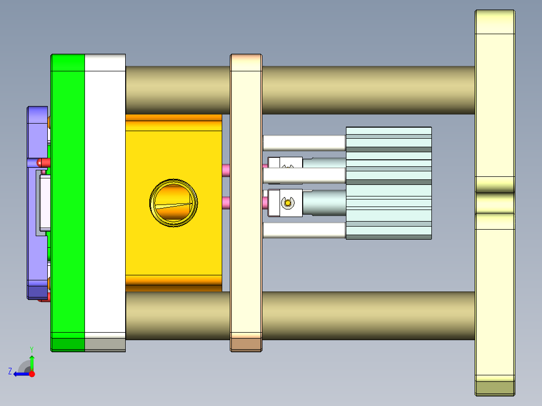 R4-笔记本CNC工装夹具三维模型CNC8-1020右视图