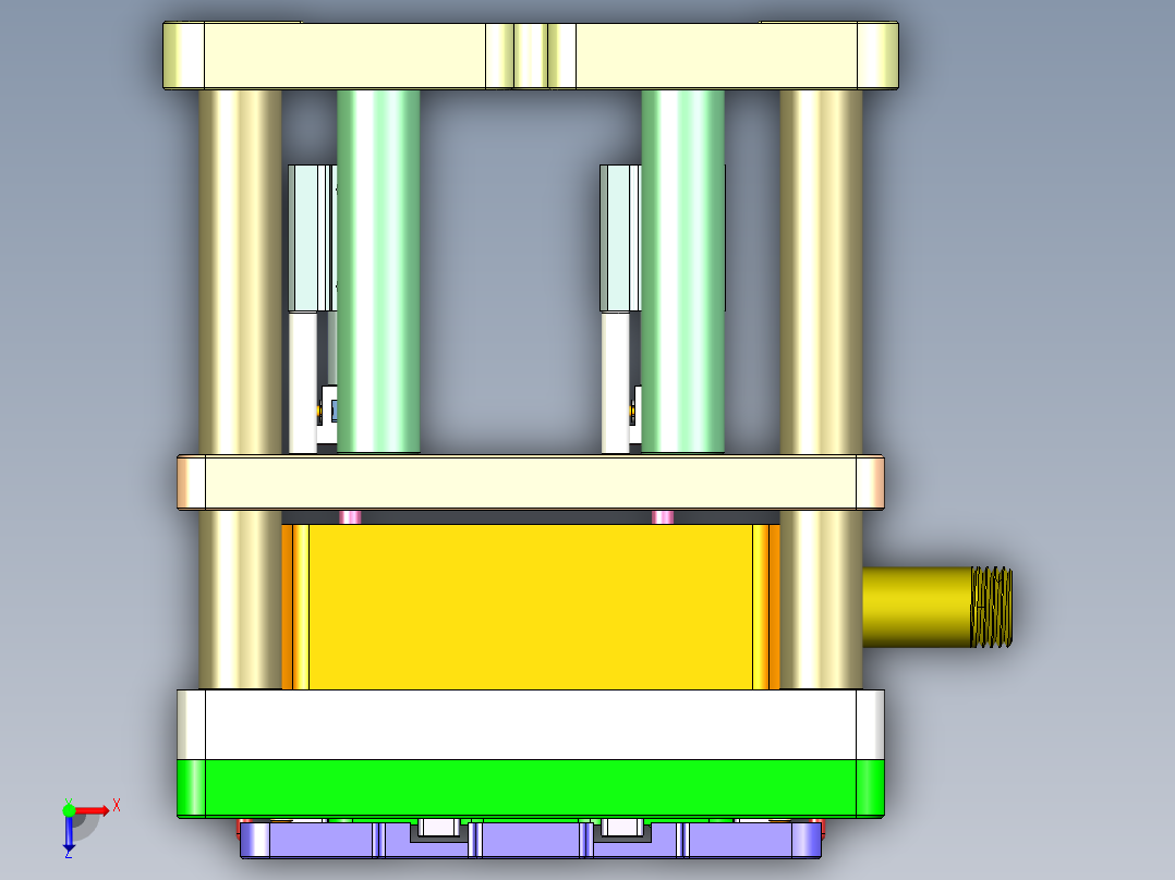 R4-笔记本CNC工装夹具三维模型CNC8-1020俯视图