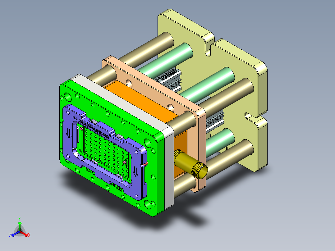 R4-笔记本CNC工装夹具三维模型CNC8-1020正等轴测图