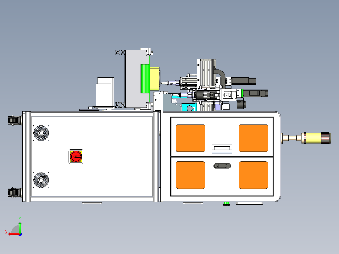 锁鼠标PCB板螺丝在线设备x_t后视图