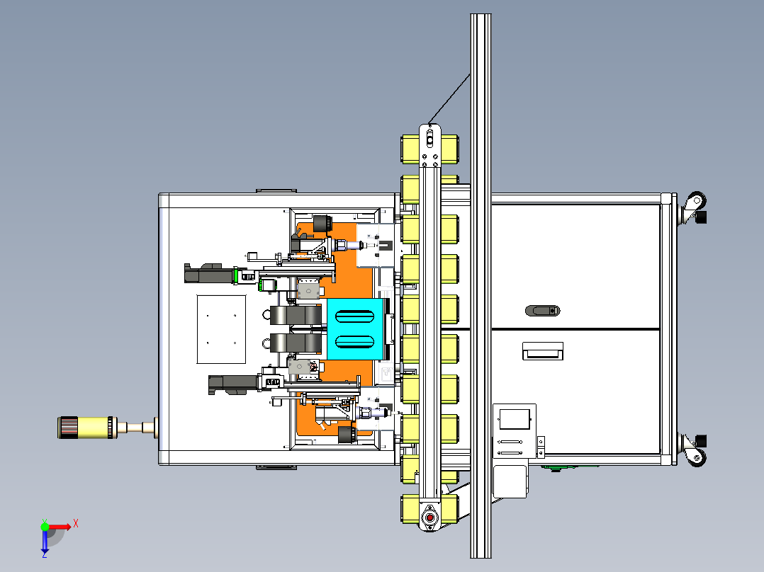 锁鼠标PCB板螺丝在线设备x_t俯视图