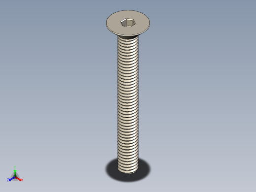 Screw_ISO_10642_M3.5x30_A2.STEP正等轴测缩略图