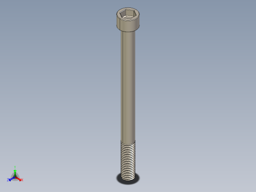 Screw_DIN_912_M10x130_A2.STEP公制内六角螺钉