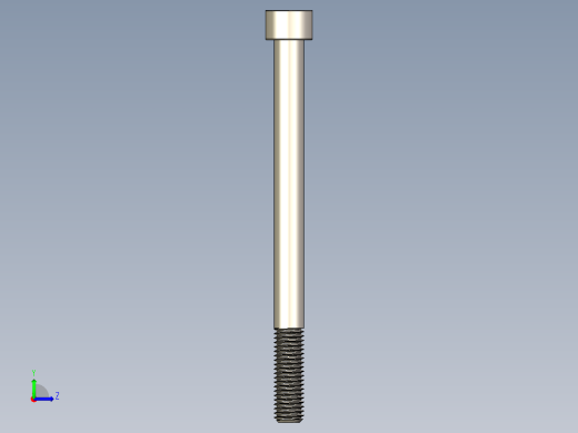 Screw_DIN_912_M10x130_A2.STEP公制内六角螺钉左视缩略图