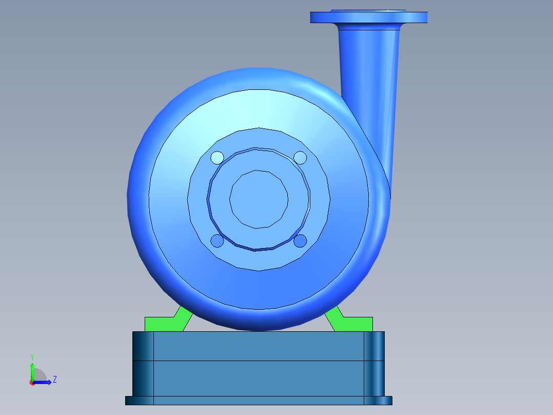 管道离心泵左视图