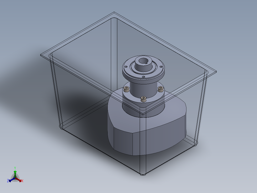 带油箱的液压装置正等轴测图