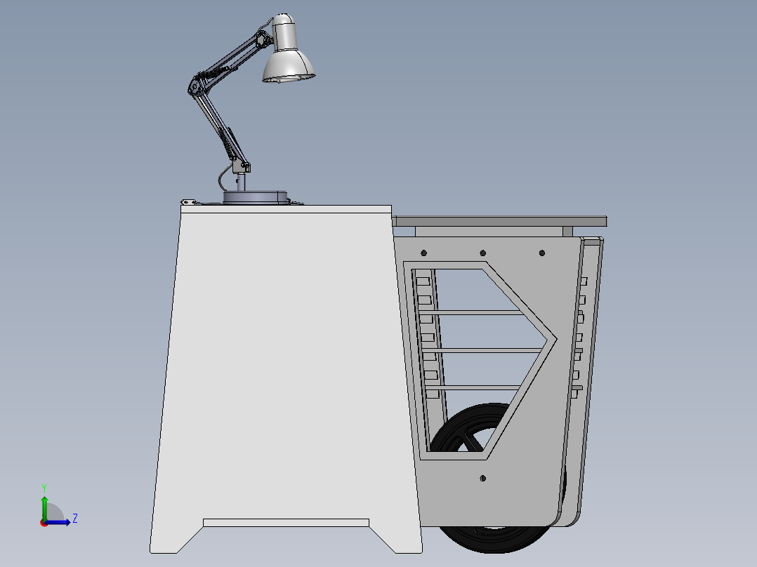 电脑桌(20)左视图
