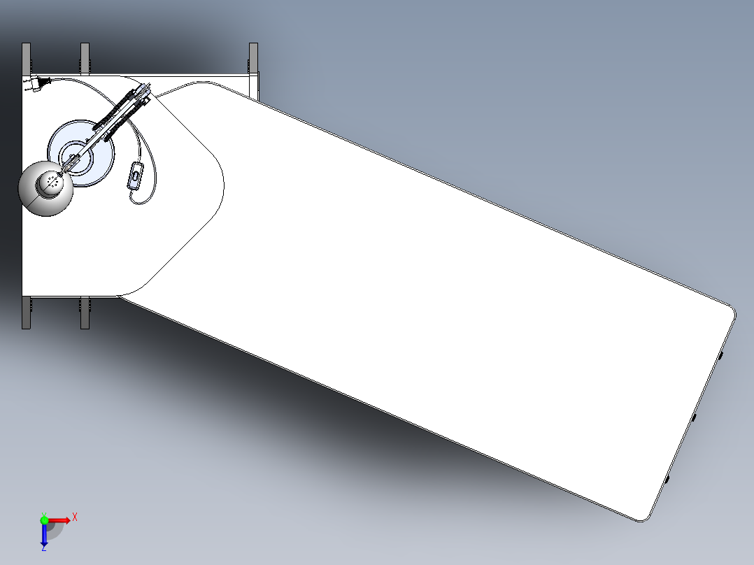 电脑桌(20)俯视图