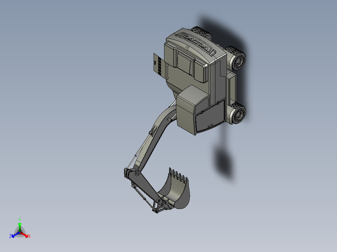 A2004756-沃尔沃挖掘机正等轴测图