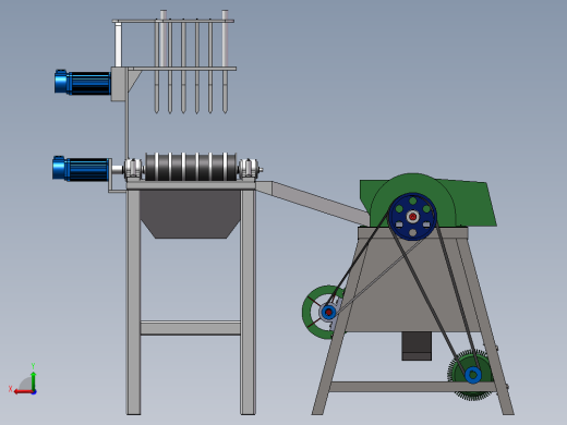 谷物脱粒机后视缩略图