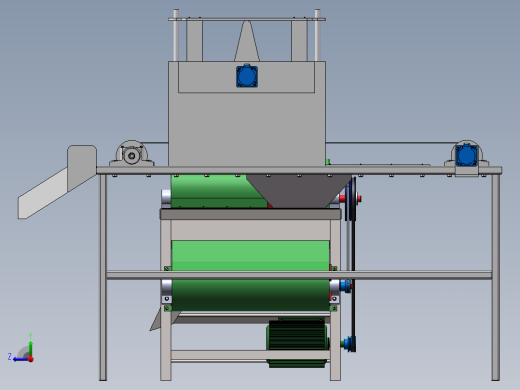谷物脱粒机右视缩略图