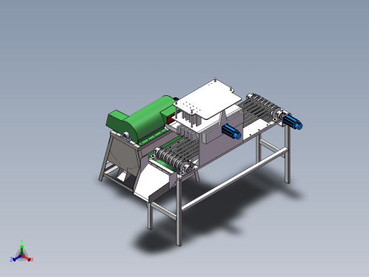 谷物脱粒机正等轴测缩略图
