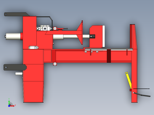 B2004545-木材劈木机 水平式前视缩略图