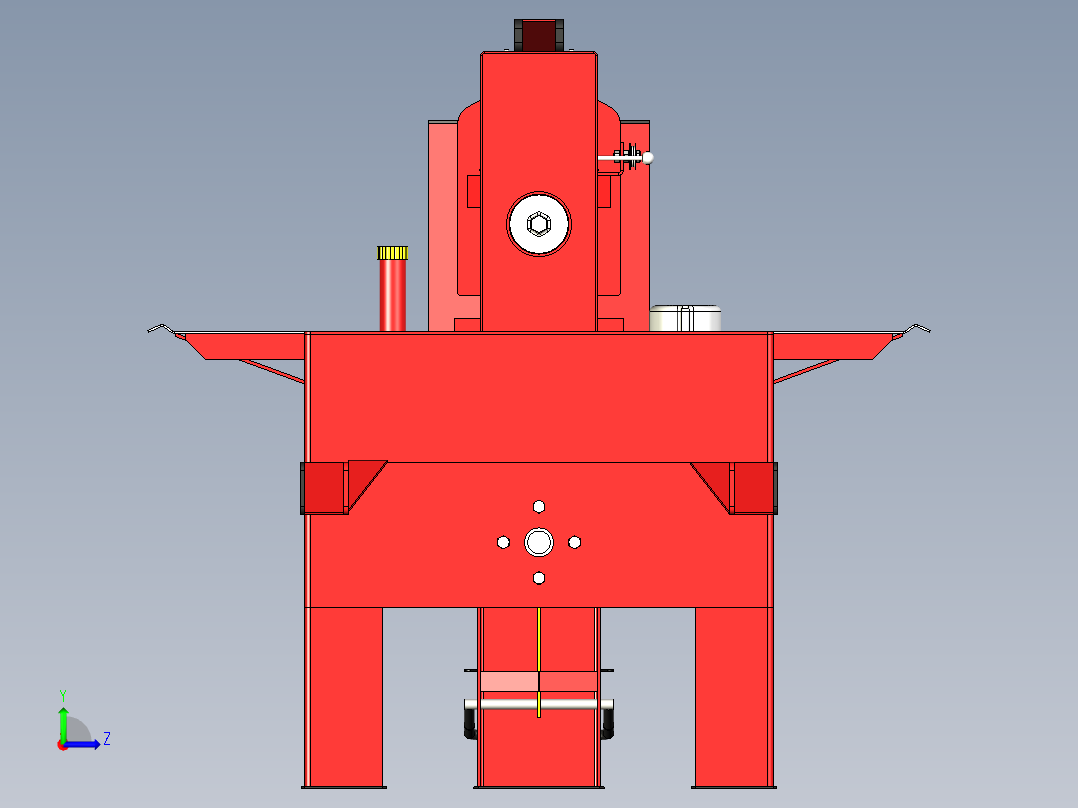 B2004545-木材劈木机 水平式左视图