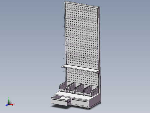货架、商店五金小件展示架